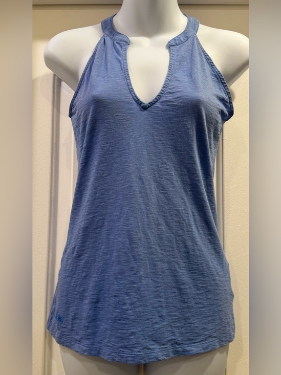 Lilly Pulitzer Tops - Lilly Pulitzer Blue Arya V-Neck Tank Top Size XS Pima Cotton